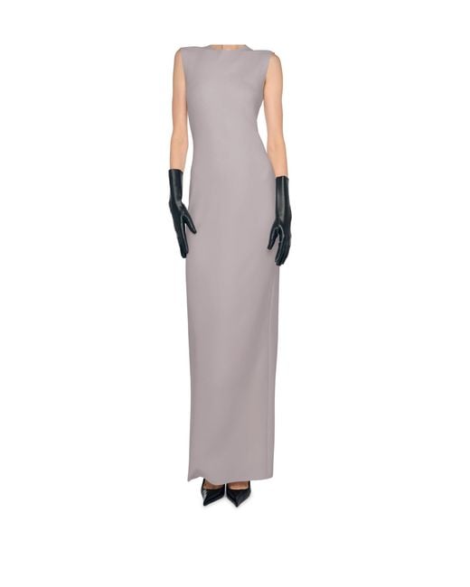 Norma Kamali Gray Sleeveless Long Dress