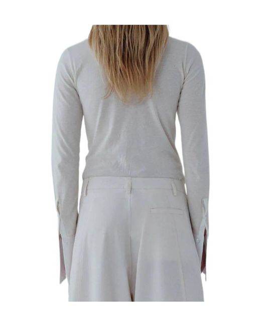 DARKPARK White Nora Long-Sleeved Top