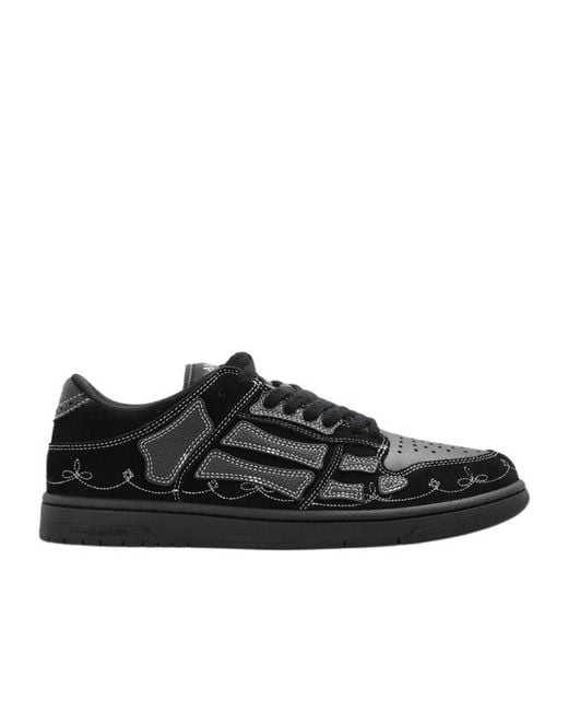 Amiri Black Lace-Up Low-Top Sneakers for men