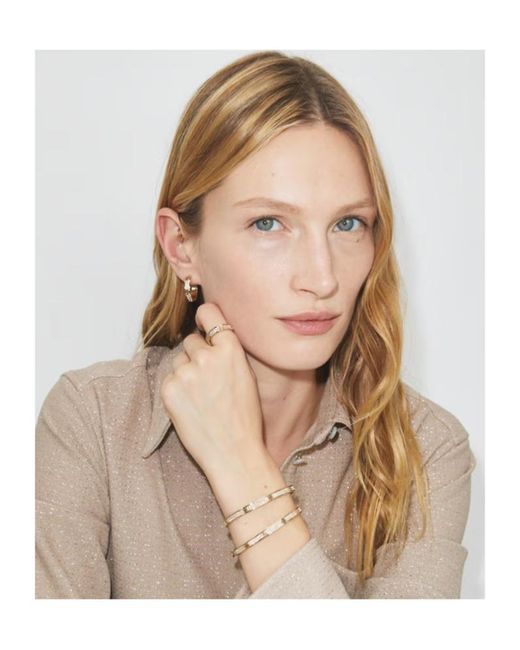 Tory Burch Metallic Icon Pavé Cuff Bracelet