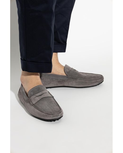 Tod's Gray City Gomino Loafers for men