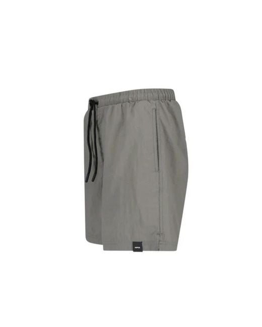 Aspesi Gray Sea Drawstring Swim Shorts for men