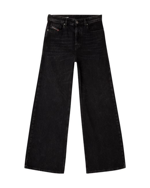 DIESEL Black 1996-D-Sire Wide Leg Jeans