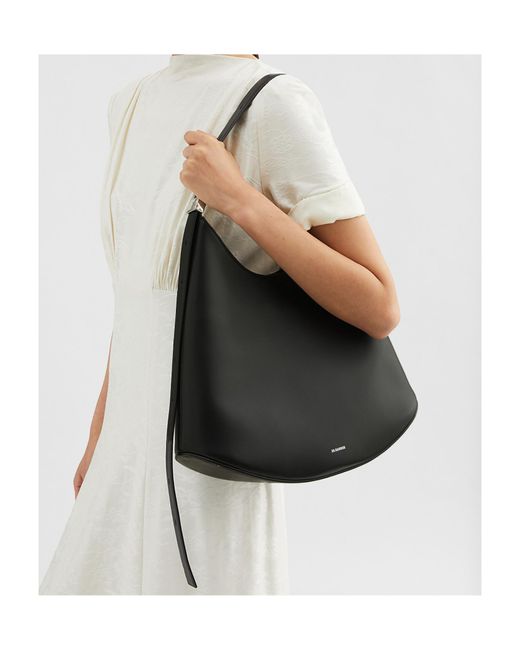 Jil Sander Black Eldorado Medium Shoulder Bag