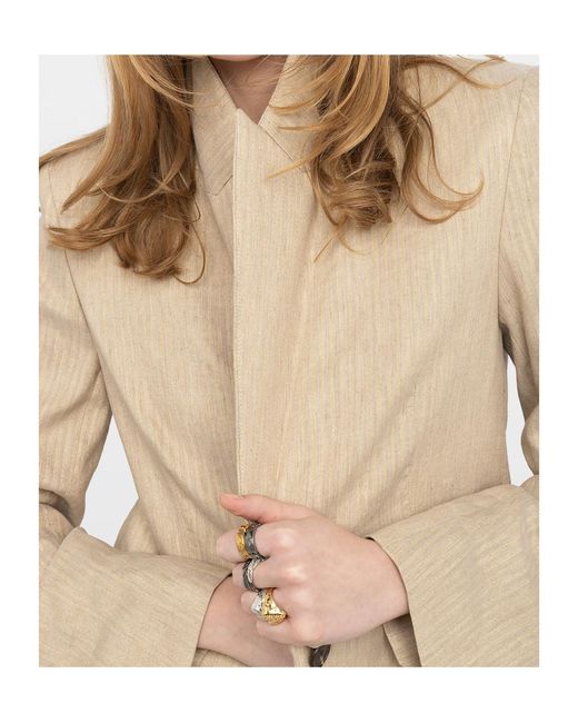 Zadig & Voltaire Natural Vavy Blazer