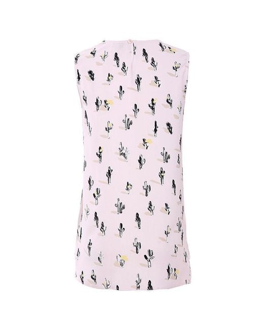 KENZO Pink Sleeveless Printed Blouse