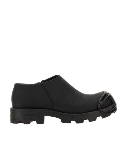 DIESEL Black D-Hammer Ab D Low-Cut Boots for men