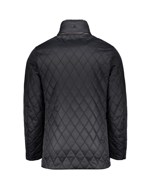 Paul & Shark Black Logo Detail Quilted Jacket for men