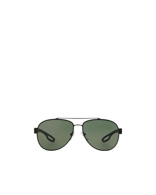 Prada Green Logo Sunglasses
