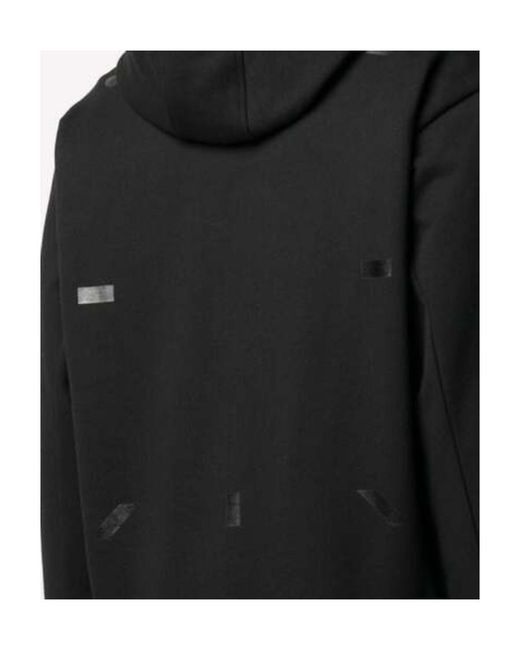 McQueen Black Signature Stitch Drawstring Hoodie for men
