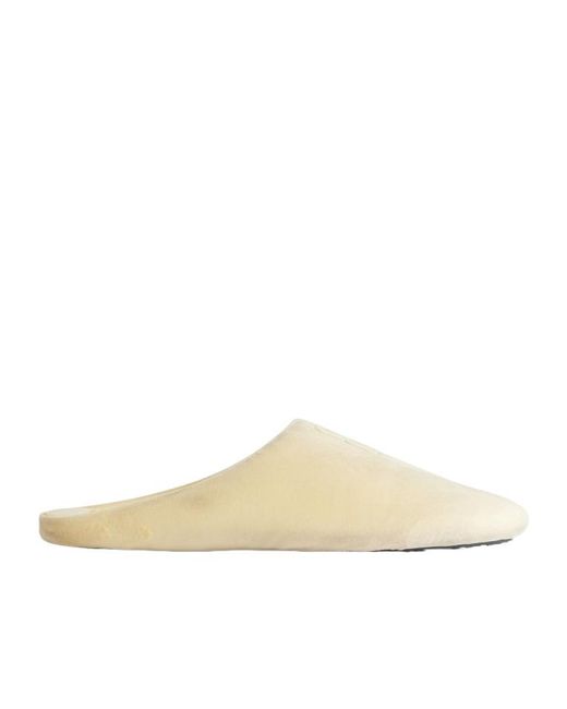 Balenciaga White Château Flat Mule for men