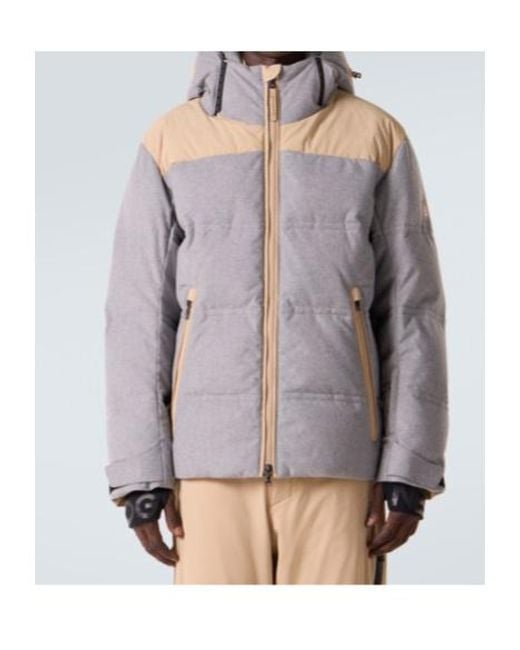 Bogner Gray Wali Hooded Down Ski Jacket for men