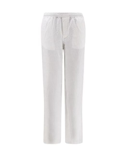 Aspesi Gray Logo Track Pants for men