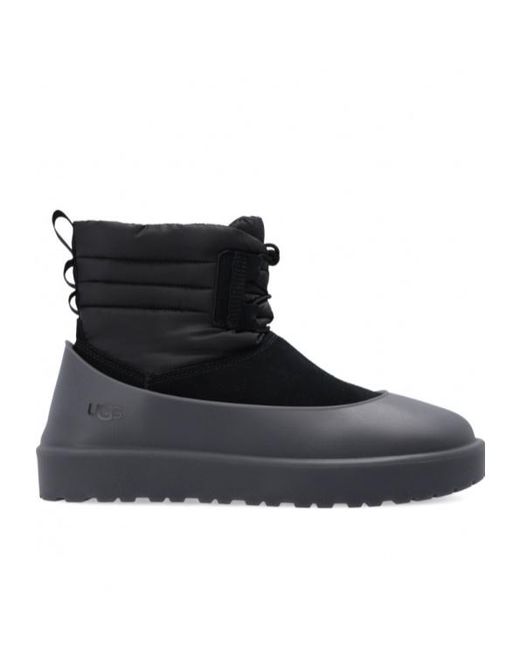 Ugg Black Classic Mini Padded Ankle Boots for men