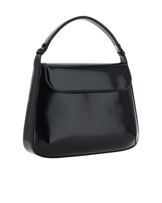 Courreges Black Flip Handbag