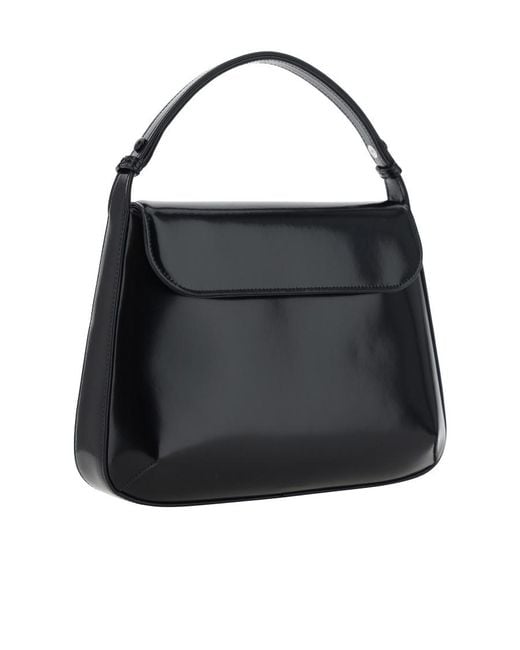 Courreges Black Flip Handbag
