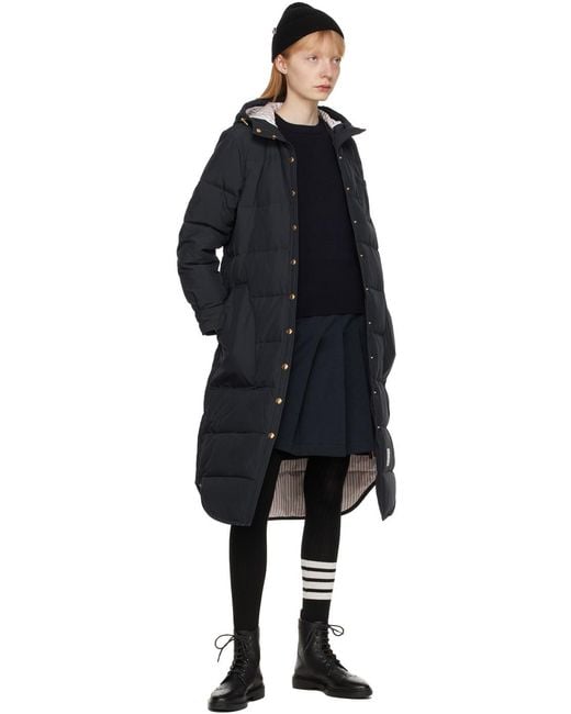 Thom Browne Black Milano Stitch Classic 4-Bar Pullover
