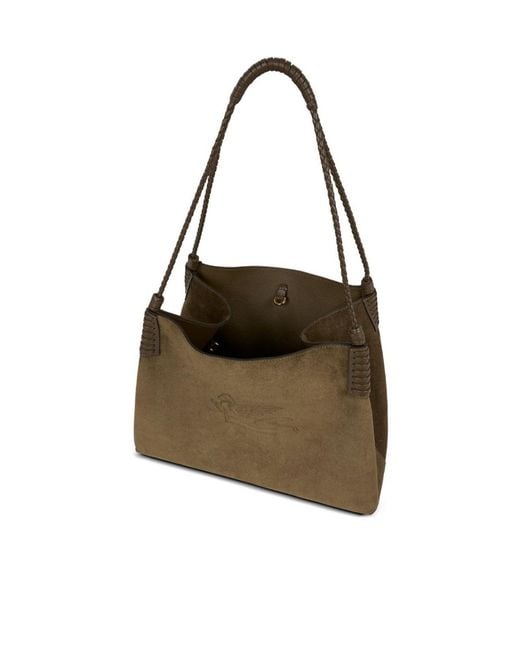 Etro Brown Large Libra Tote Bag
