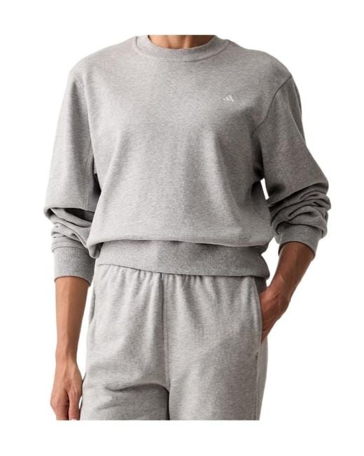 Adidas By Stella McCartney Gray Crew-Neck Sweatshirt