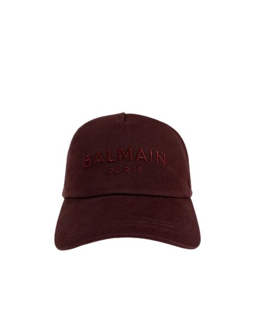 Balmain Logo Embroidered Baseball Cap