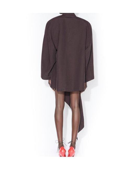 Alaïa Purple Straight Poplin Jacket
