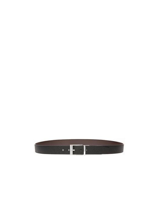 Bally Black Logo Wallet Belt Set for men