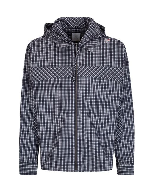 Roa Blue Aair Flowave Hooded Checked Jacket for men