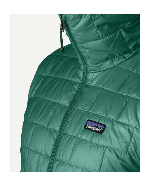 Patagonia Green Nano Quilt Hooded Jacket for men