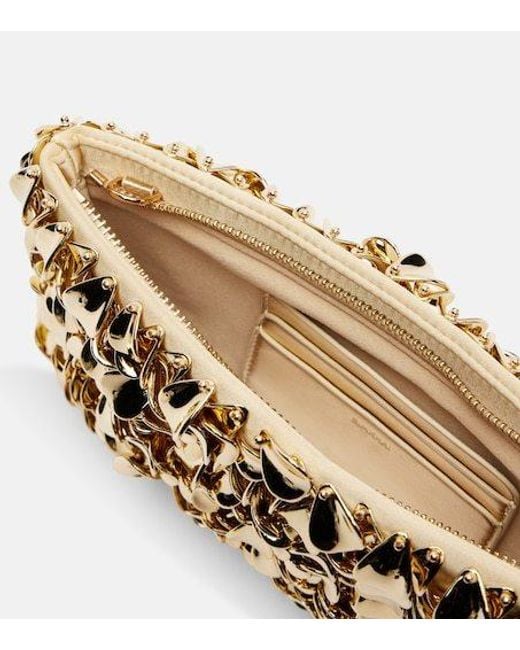 Jonathan Simkhai Metallic Reese Small Embellished Clutch