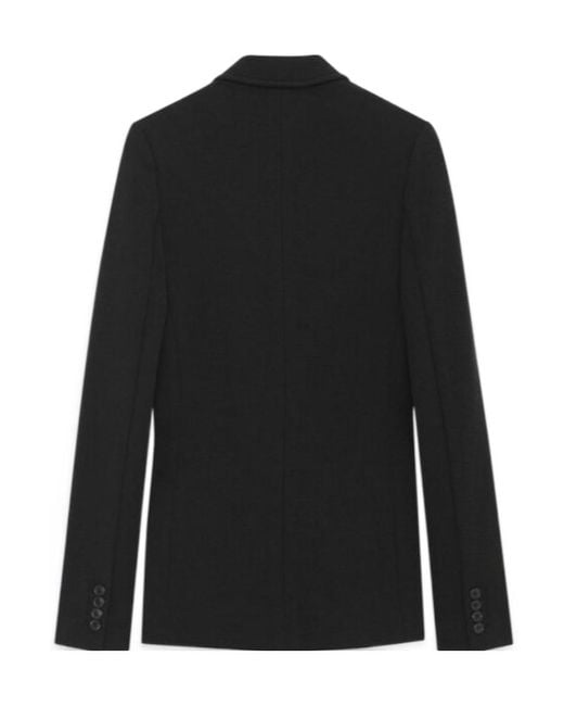 Saint Laurent Black Saharienne Long-Sleeved Jacket