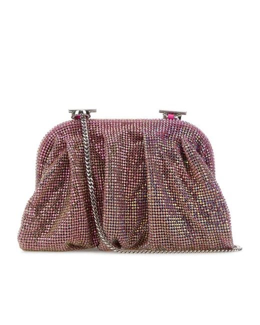 Benedetta Bruzziches Red Venus La Petite Embellished Tote Bag