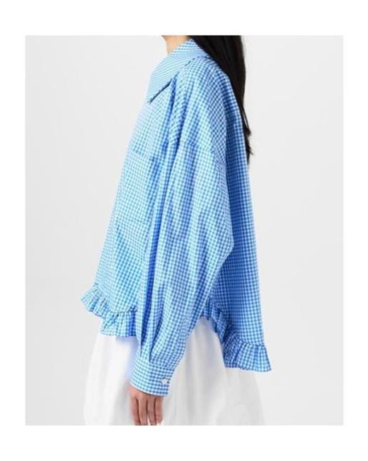 Comme des Garçons Blue Plaid Shirt