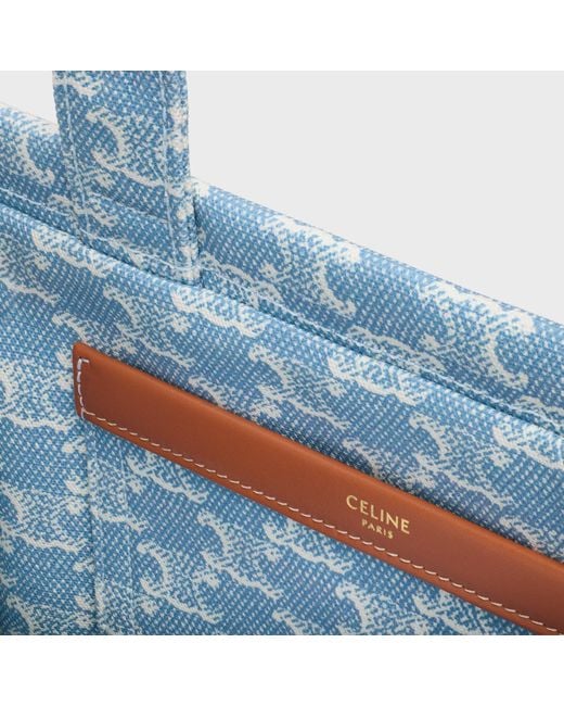 Céline Blue Small Cabas Shoulder Bag