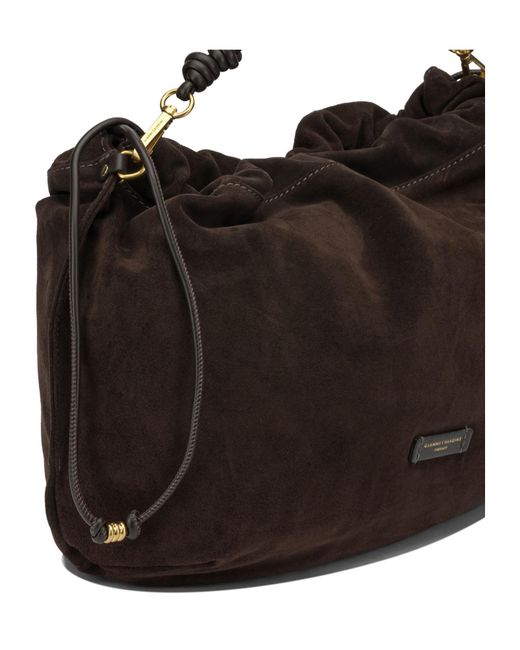 Gianni Chiarini Black Drawstring Shoulder Bag
