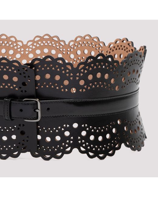 Alaïa Black Alaïa Vienne Wave Bustier Belt