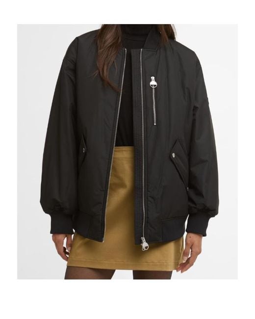 Barbour Black Long-Sleeved Casual Jacket