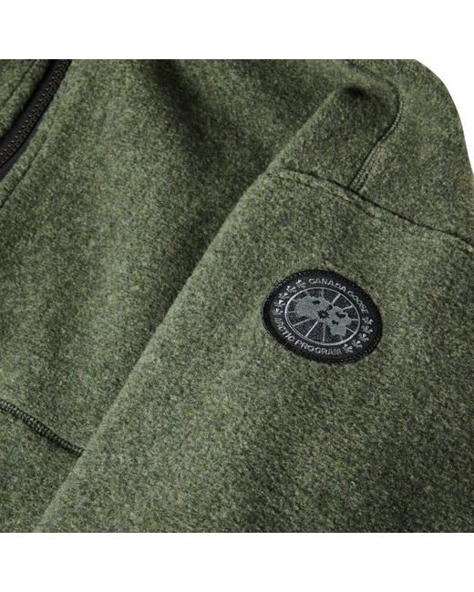 Canada Goose Green Front Zip Hooded Jacket for men