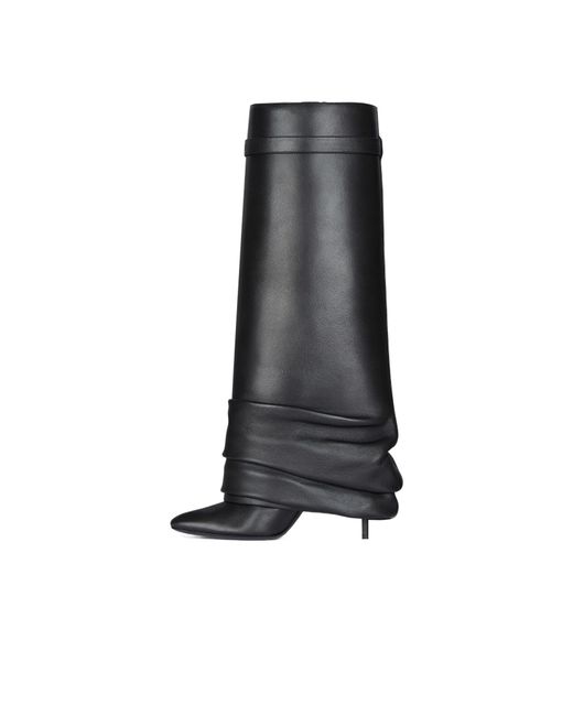 Givenchy Black Shark Lock Stiletto Boots