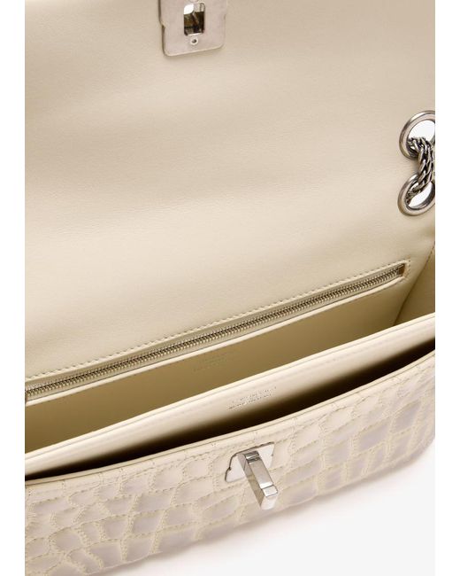Balenciaga Natural Shoulder Bag Clem Bow Small