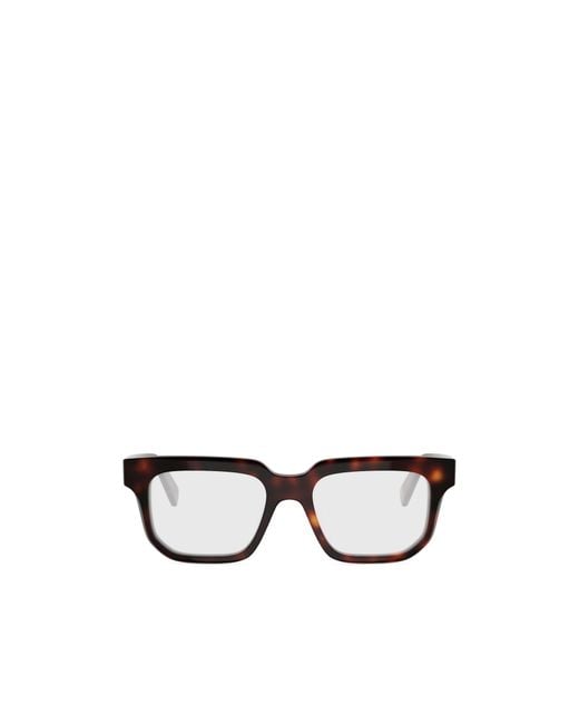 Céline White Full-Rimmed Plano Lenses for men