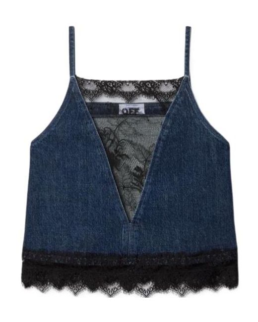 Off-White c/o Virgil Abloh Blue Top