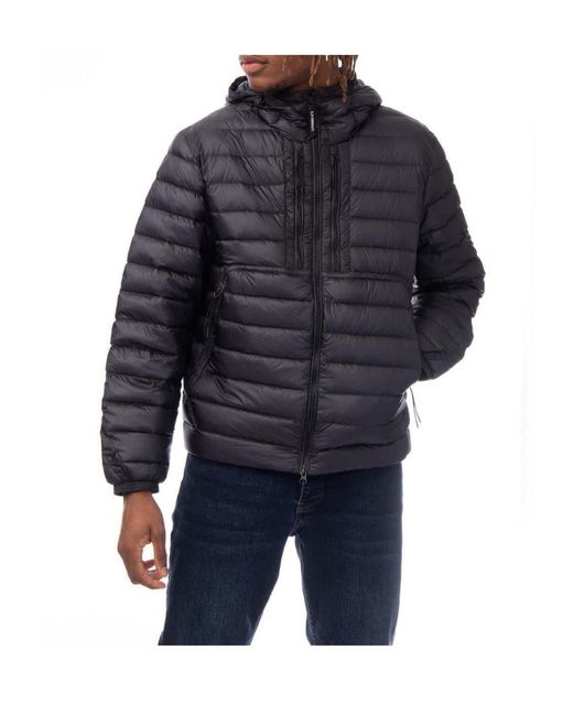 C P Company Blue D.D. Shell Goggle Down Jacket for men