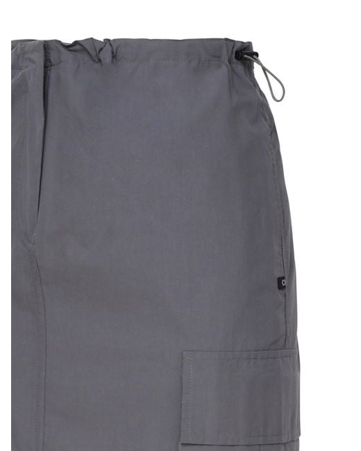 Ottod'Ame Gray Ottod'Ame Cargo Long Skirt