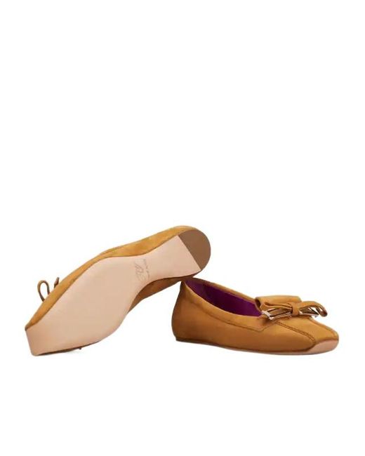 Roger Vivier Brown Virgule Ballerinas