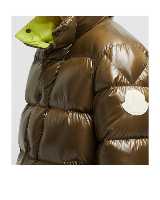 Moncler Green High Neck Padded Jacket for men