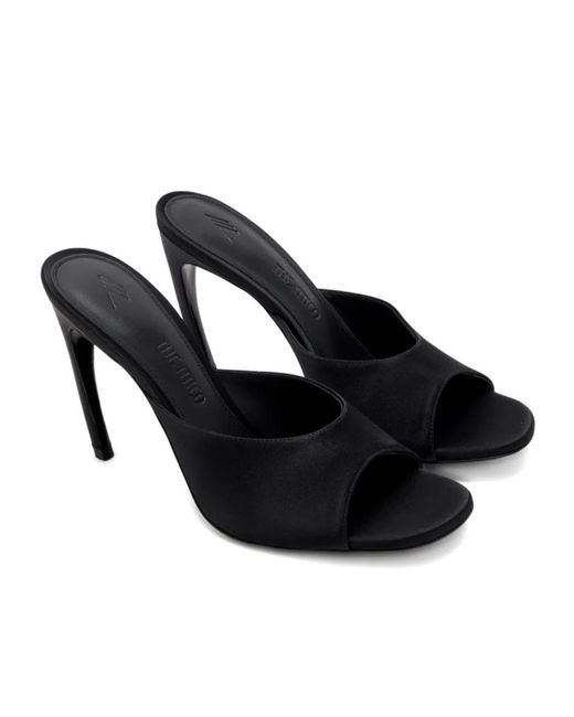 The Attico Black Betta Stiletto Mules