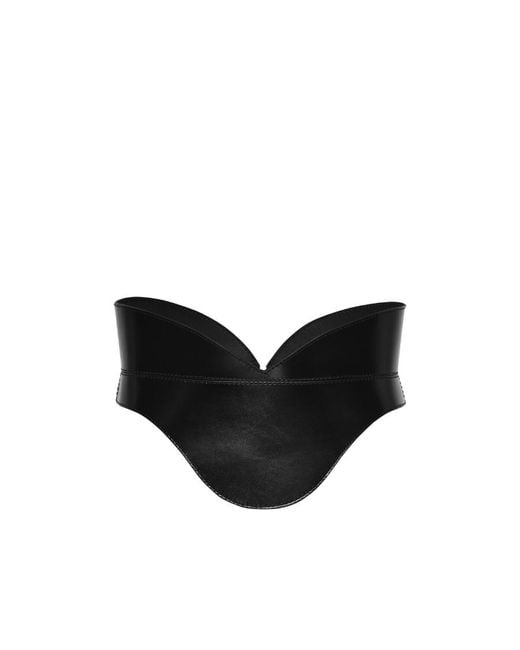 McQueen Black Zip-Up Belt