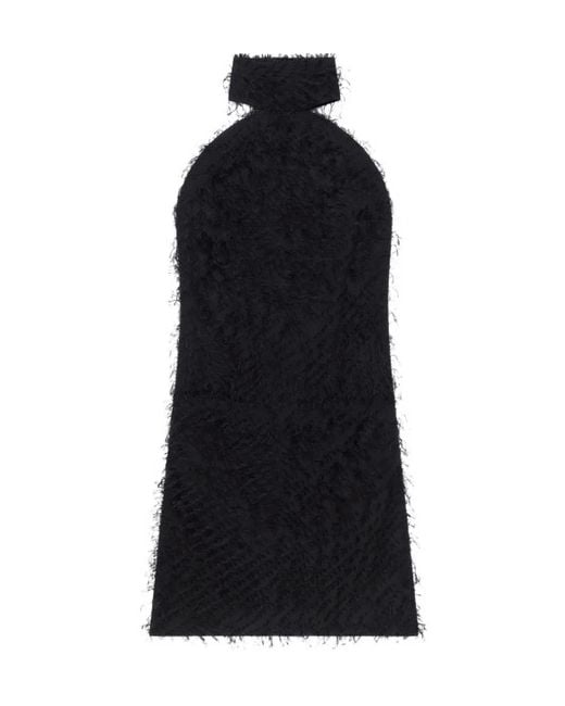 Courreges Black Courrèges Illusion Circle Shivering Dress