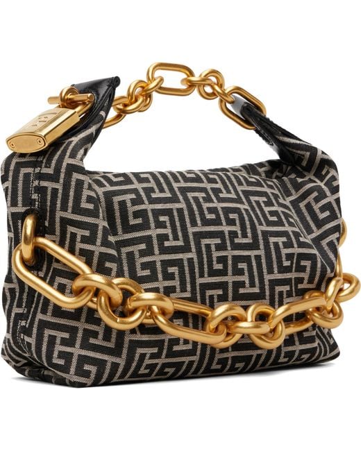 Balmain Metallic Sync Mini Chain Handbag