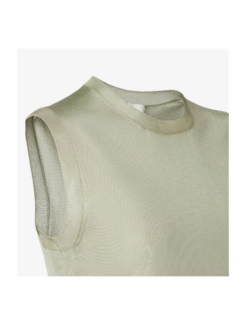 Fendi Green Sleeveless Top